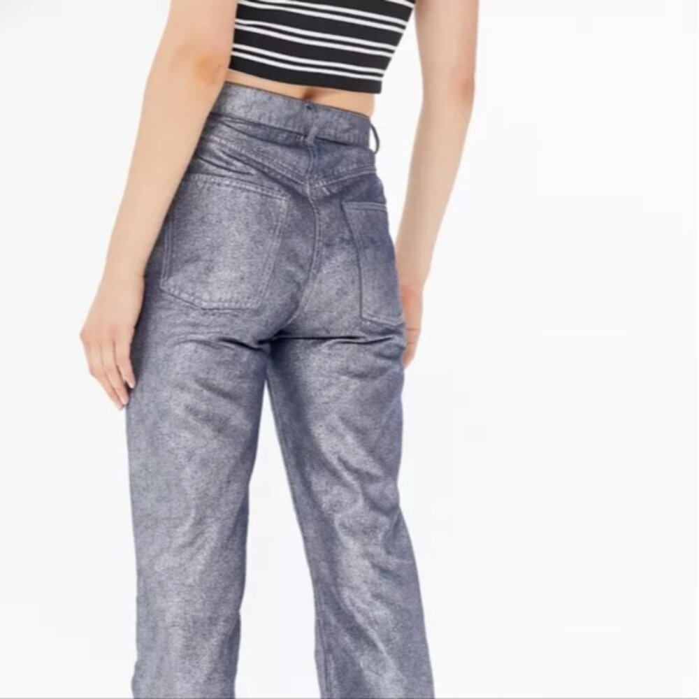 NWT BDG Metallic Relaxed Straight Jeans